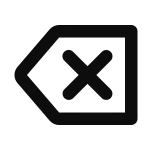 Backspace SVG Icon